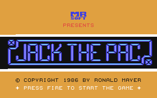 Jack the Pac Title Screen